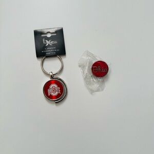 Ohio State keychain and Ohio lapel pin (OSU)